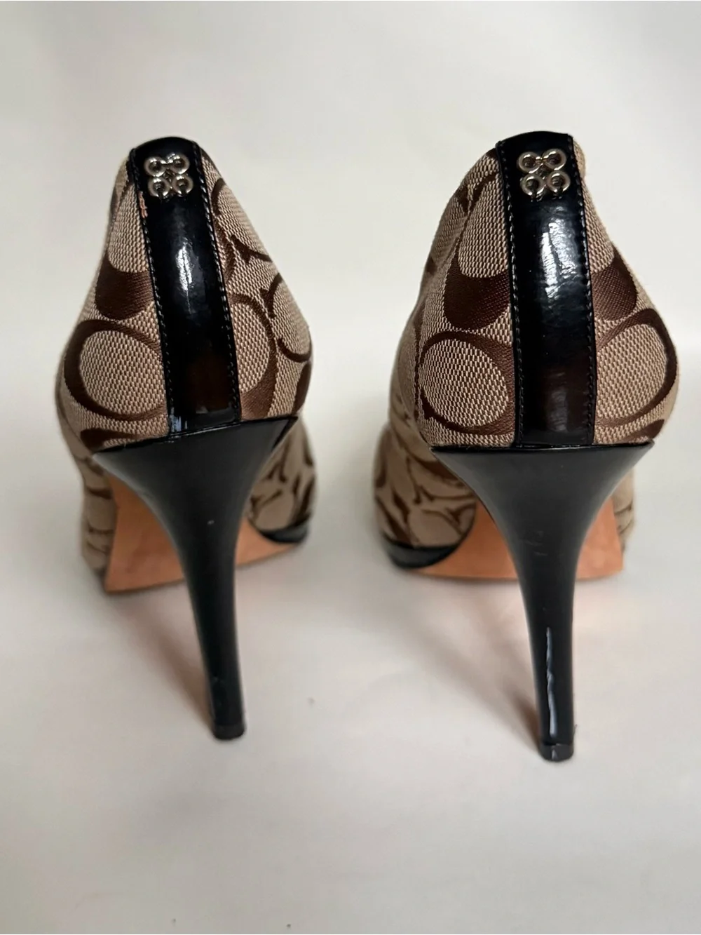Coach Brown and Beige Pumps